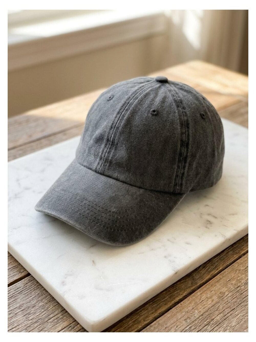 Vintage Washed Plain Baseball Cap Distressed Dad Golf Hat Adjustable Cotton